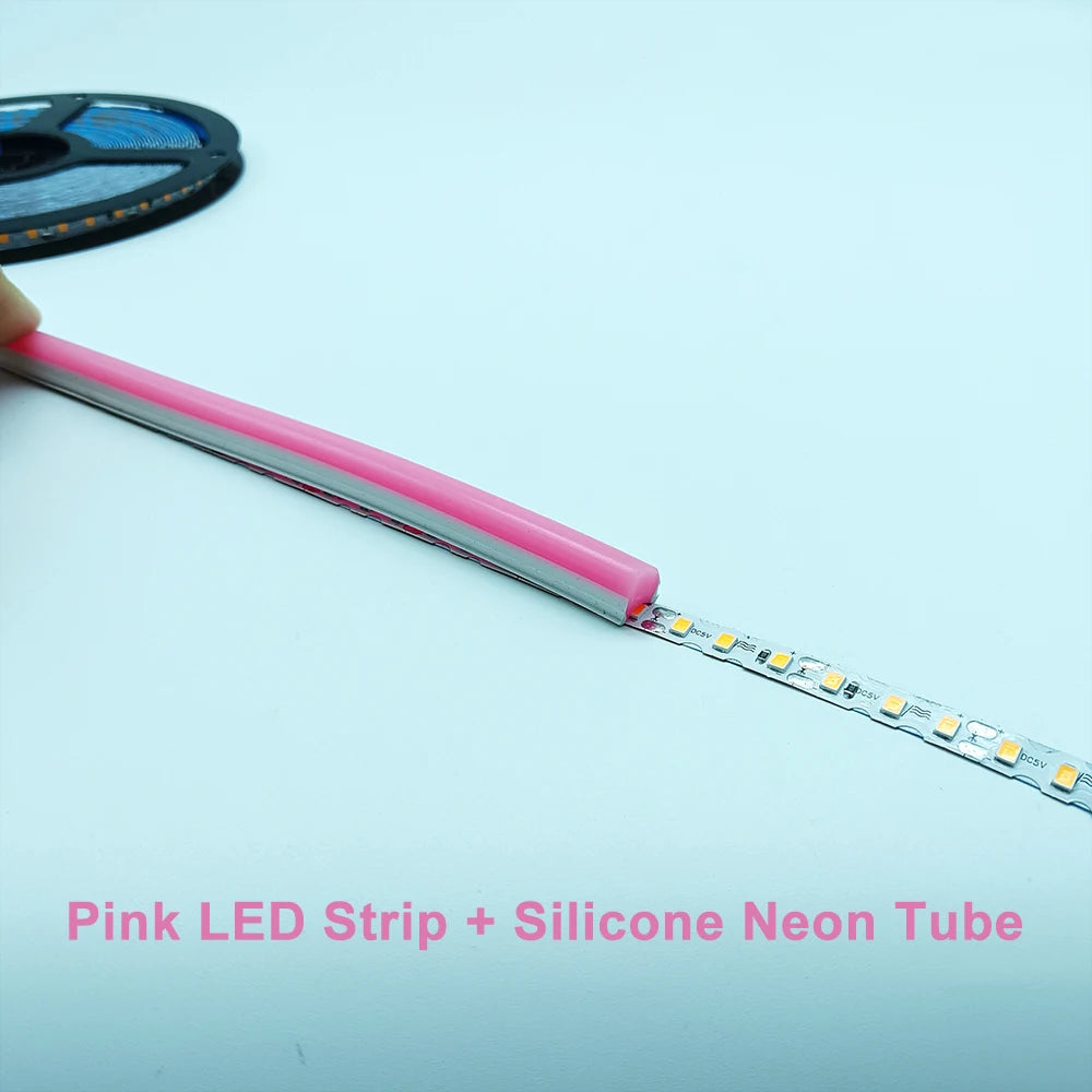 12 Colors DIY Neon Light DC5V S Shape LED Strip Lights