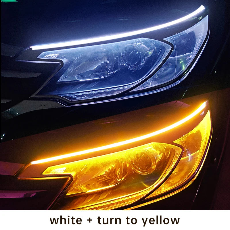 LED Car Daytime Running Lights Flexible Waterproof Strip
