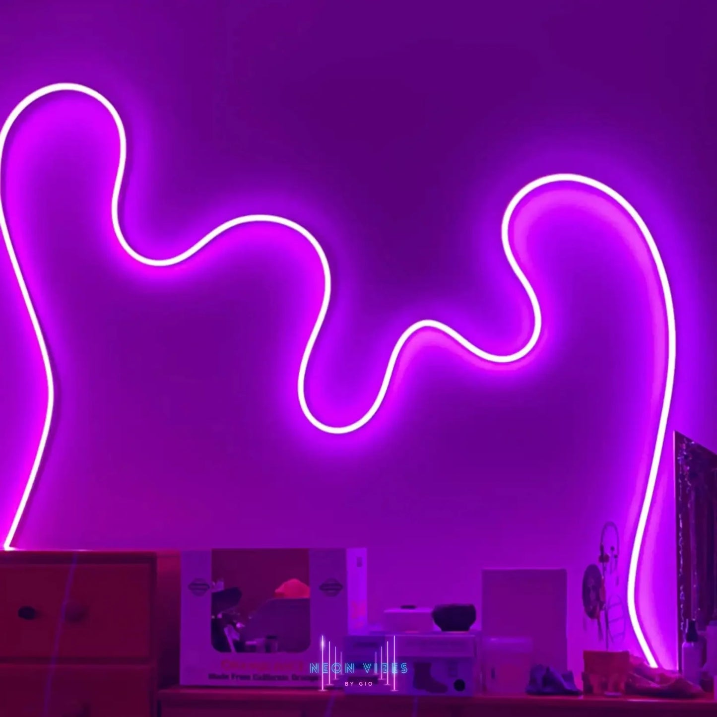 RGB LED Neon Lights with 44Keys Remote Flexible Neon Strip Lights