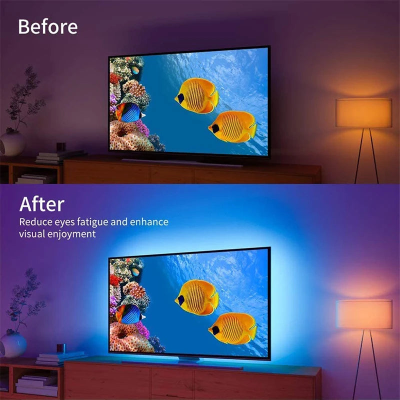 Wifi Rgb Led Strip Lights 5050 Tv Backlight Smart Led Tape Light