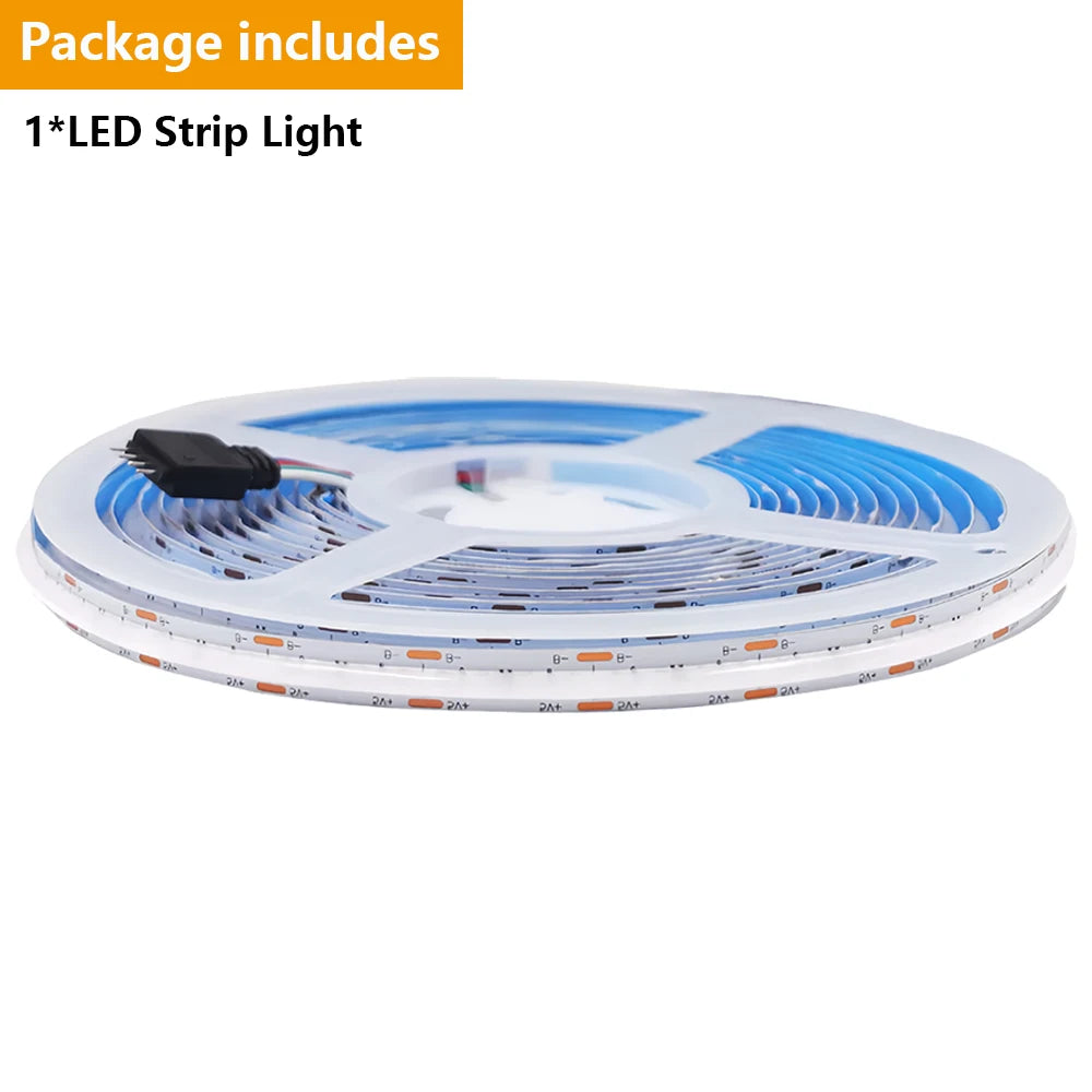 DC 5V USB RGB COB Light Strip 576LED/M Bluetooth APP 3key Controller