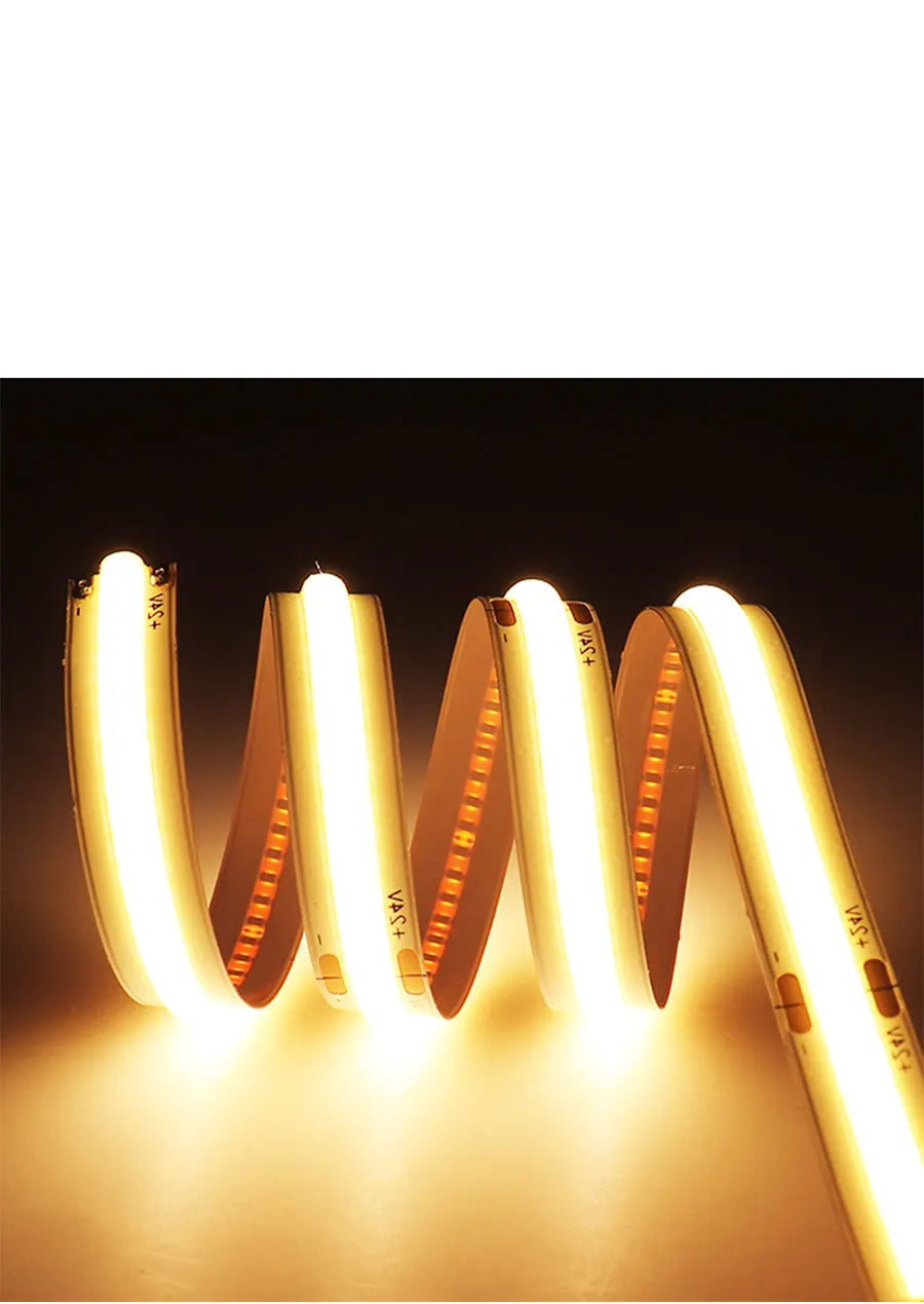 FOB COB LED Strip Lights  Flexible Dimmable LED Tape