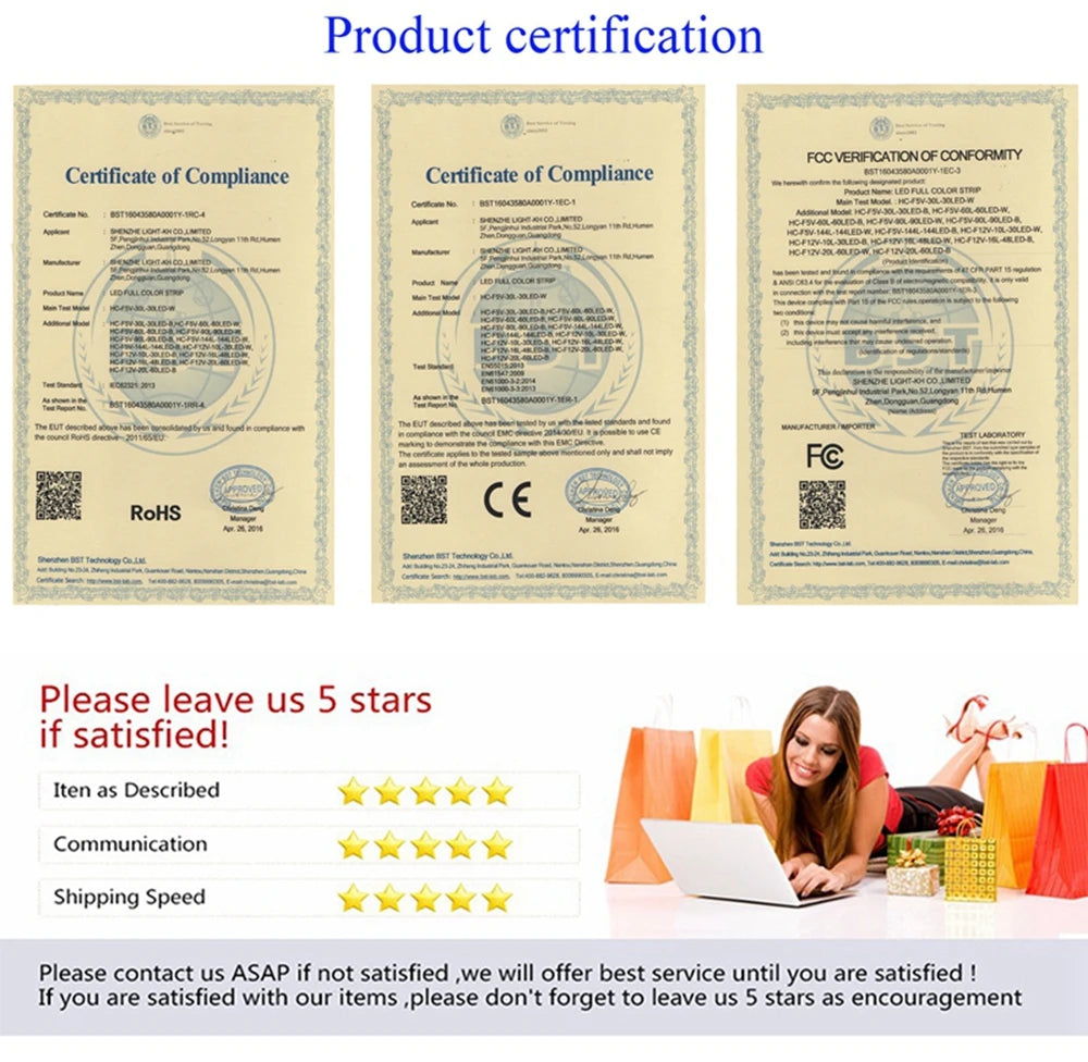 DC12V/24V RGBW COB LED Strip Light 8mm Ultra-Narrow