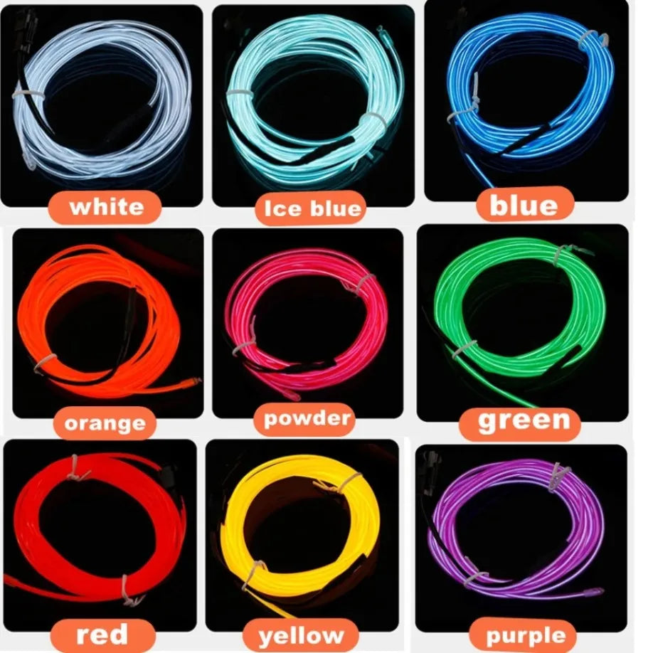 1M/2M/3M/4M/5M Flexible Neon Light EL Wire Led Neon Led Strip
