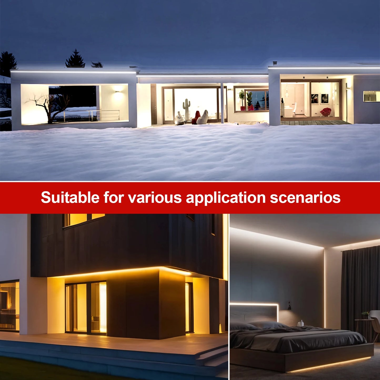 AC 230V COB IP65 Waterproof Tape Adhesive