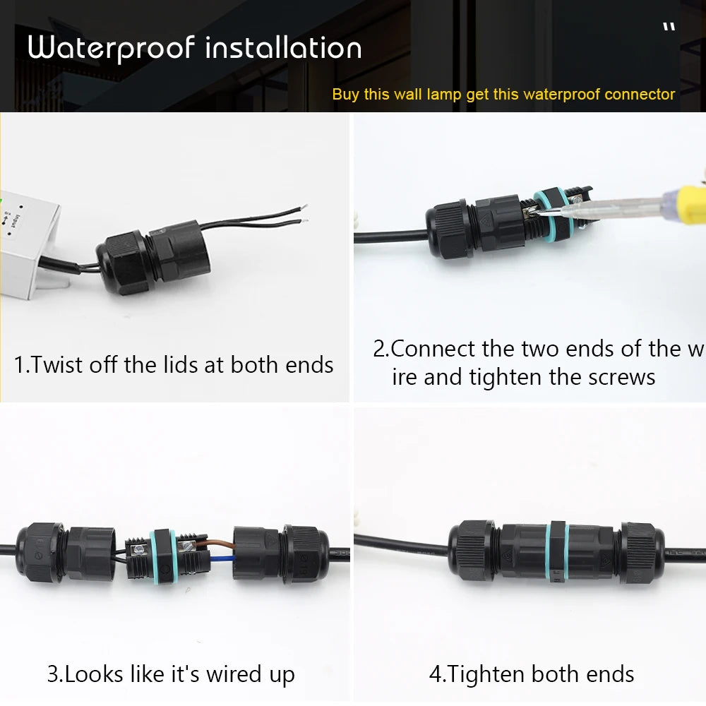 LED Outdoor Wall Lamps Long Porch Lights Waterproof IP65