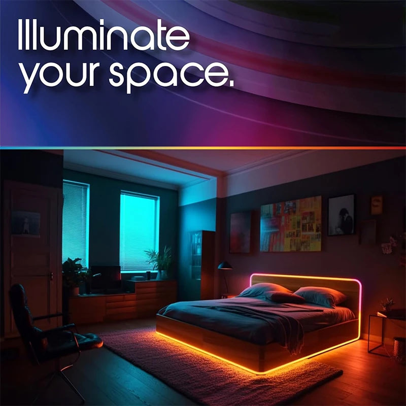 USB LED Neon Rope Lights, RGB Led Strip Lights with Remote