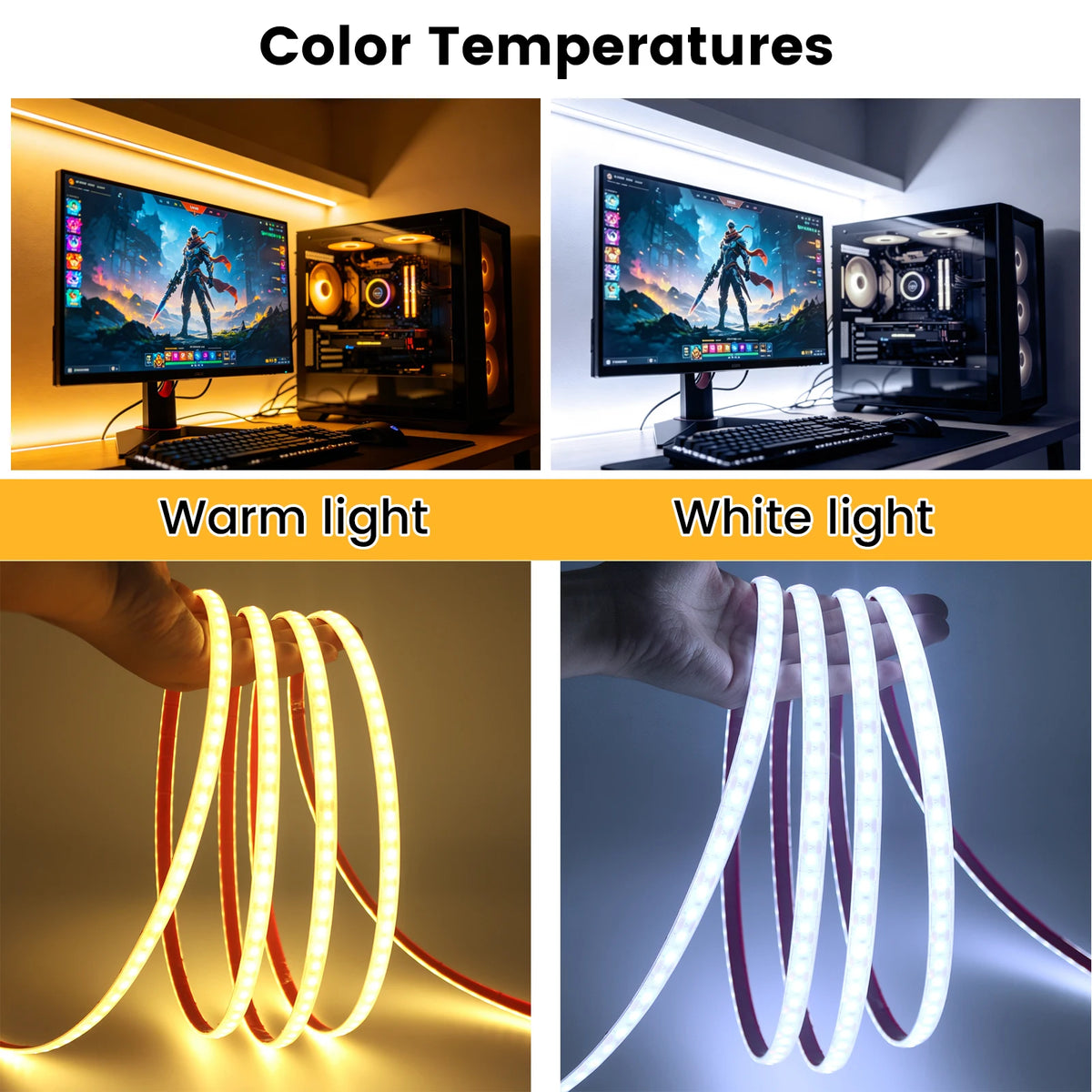 IP68 Waterproof 5V USB LED Strip with 3Key Dimmer SMD 2835 120LEDs