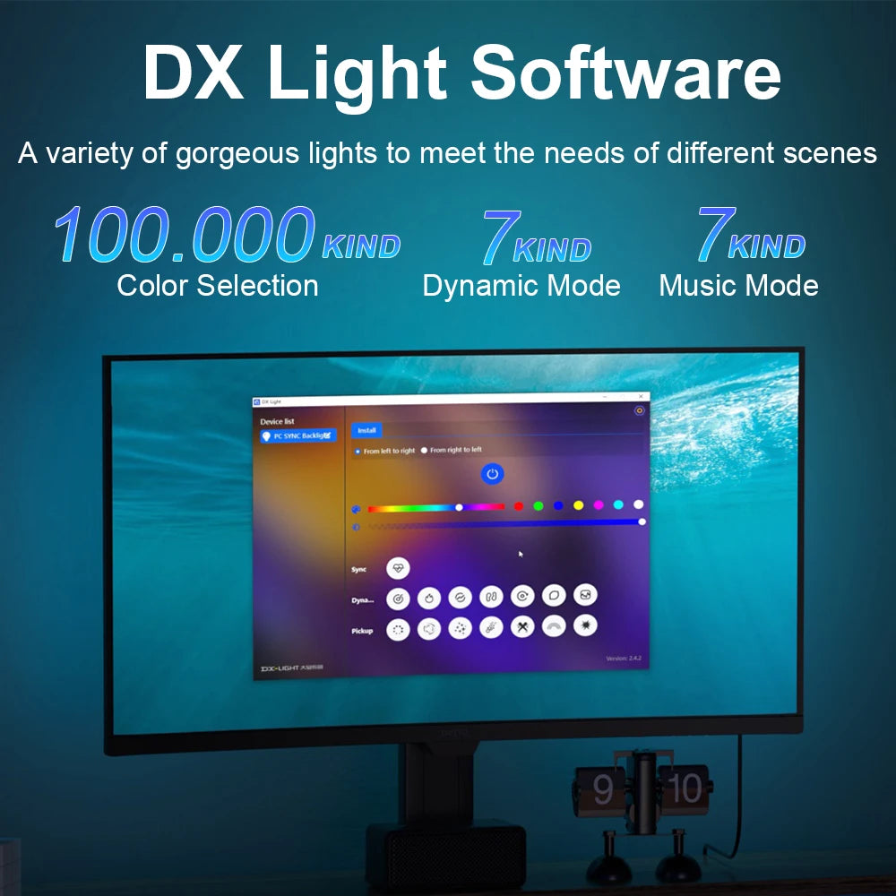 Smart Ambient TV PC Display Sync Computer Monitor Backlight