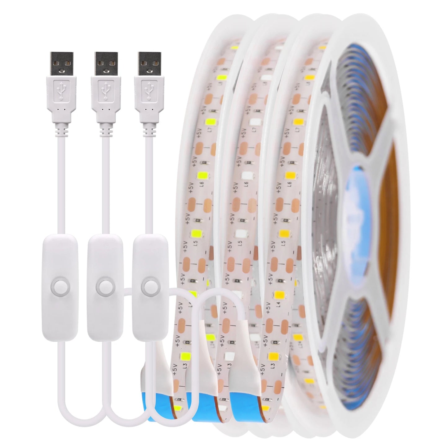 LED Strip Light USB 60Leds/m Flexible Led Tape for Room Decor