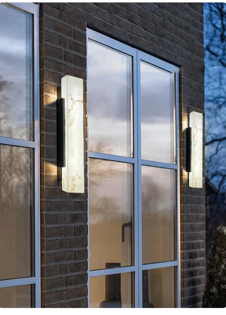 Modern Minimalist Outdoor Waterproof IP65 Lmitated Marble