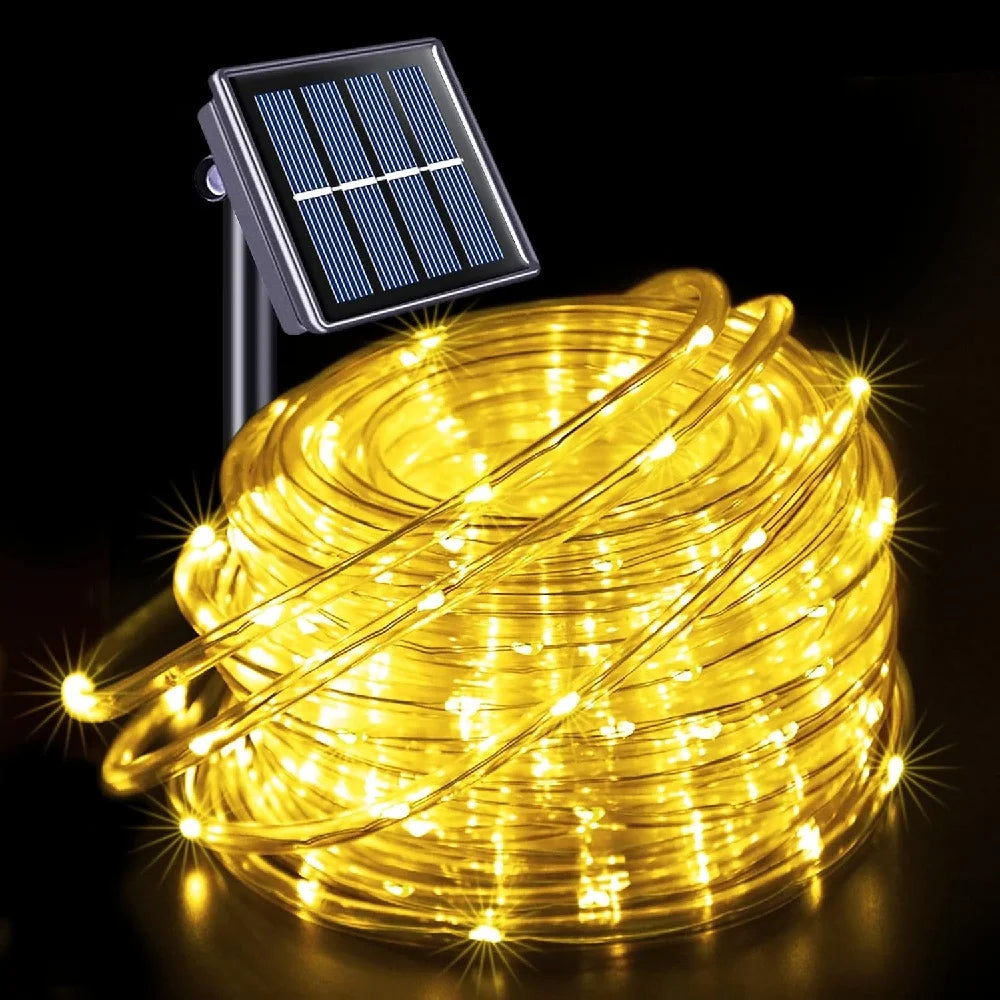 Solar Rope Lights Solar LED Light Path Deck Outdoor Garden Solar String Lights