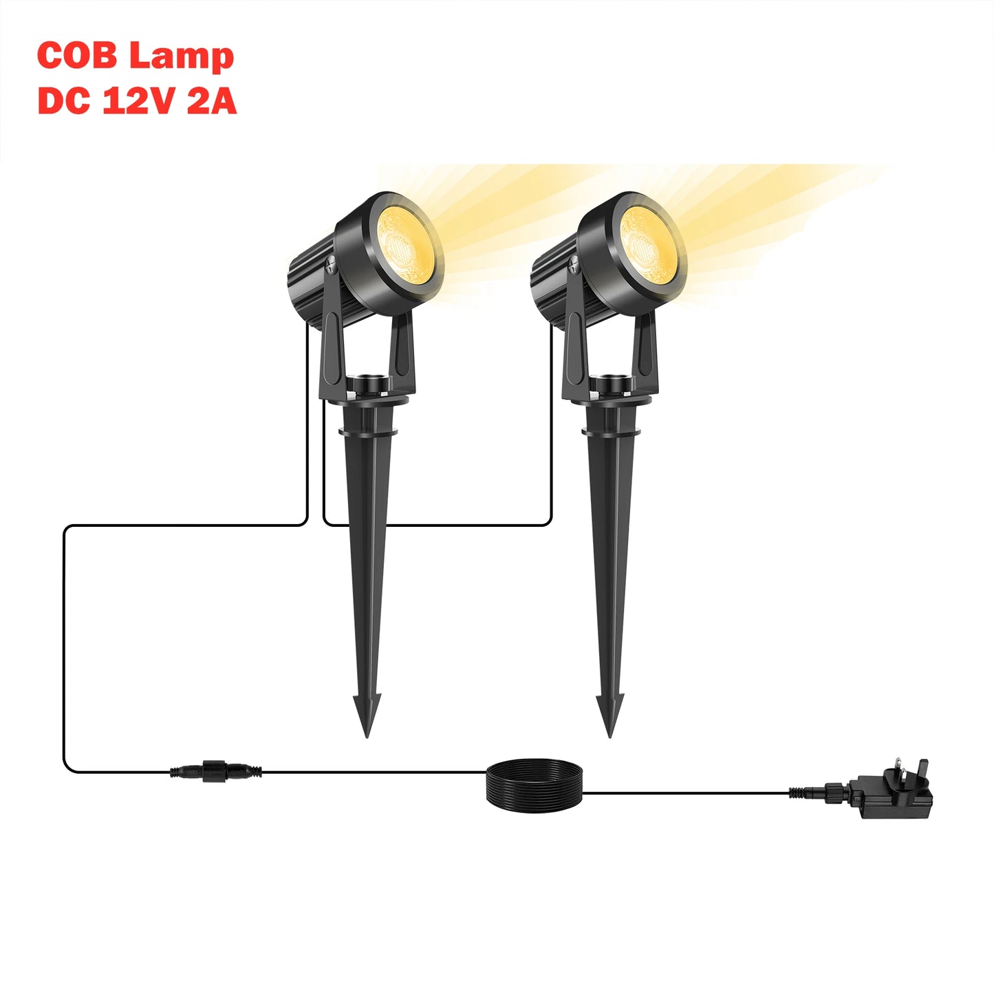 2/4/6/8/10 Lights Low Voltage Landscape Lighting Outdoor Lamp