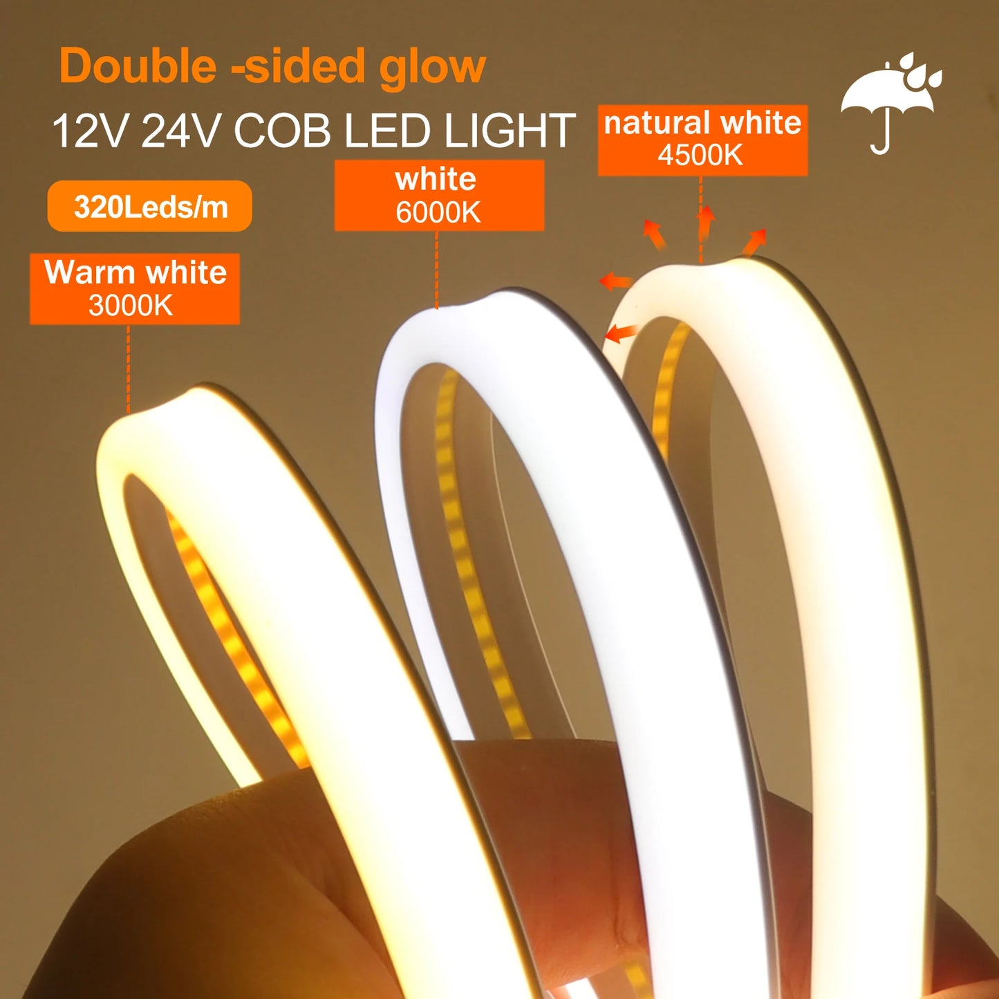 LED Strip Light Double Side Glow Flexible LED Neon Tape