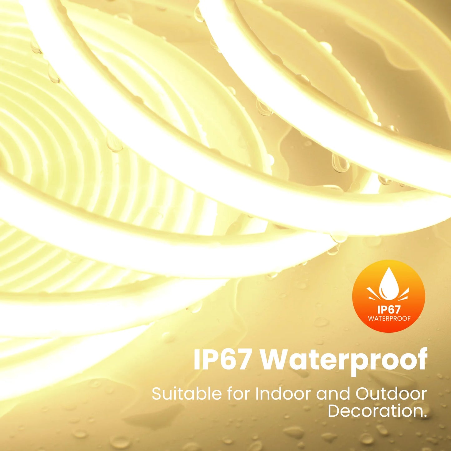 DC12V 24V COB LED Strip Light 320LEDs/m High Density