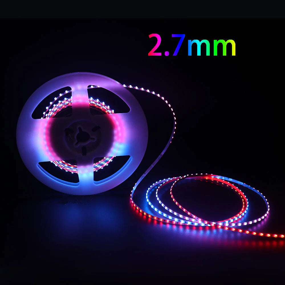 Super Thin Led Strip Lights 2812b SPI RGB Strip Dream Color