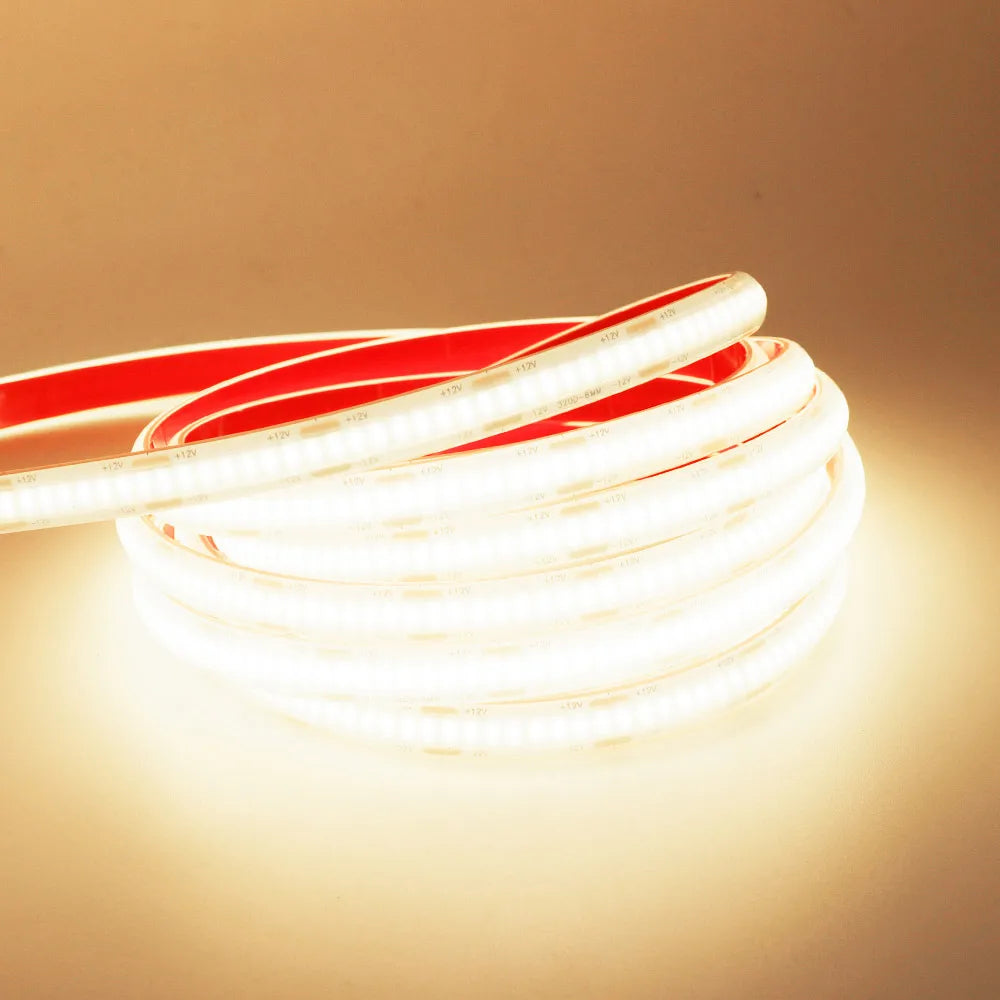 IP68 Waterproof COB Led Strip Light 12V 24V Flexible LED Tape