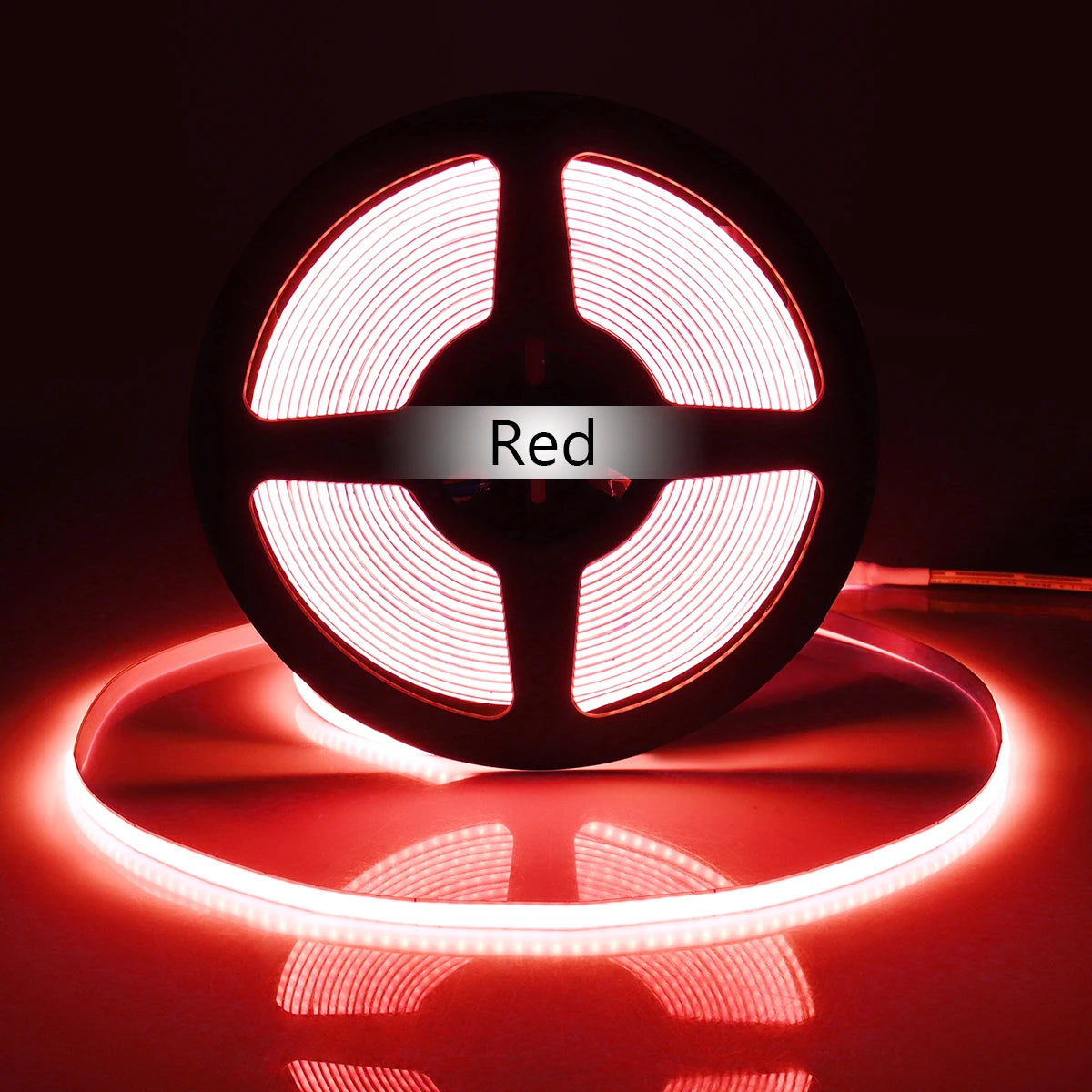 Super Bright FOB Single Color COB LED Strip Light Flexible 5MM PCB Width