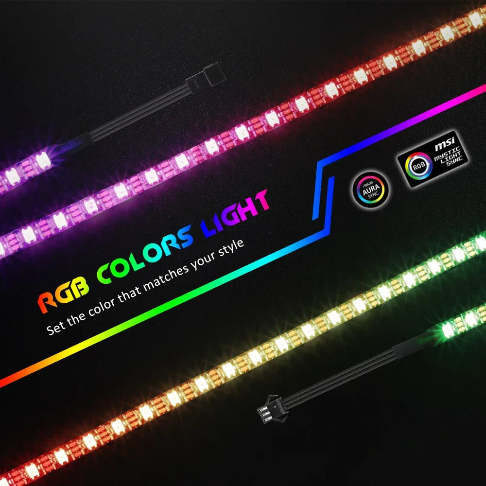 WS2812b ARGB LED Strip Light Addressable Rainbow Light
