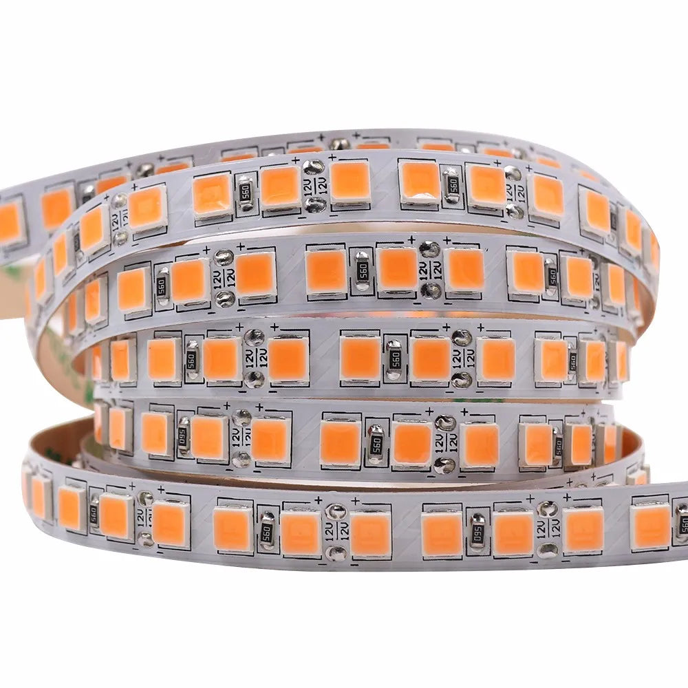12V 5M LED Strip Light 5054 5050 2835 RGB SMD 120led 60LED Tape