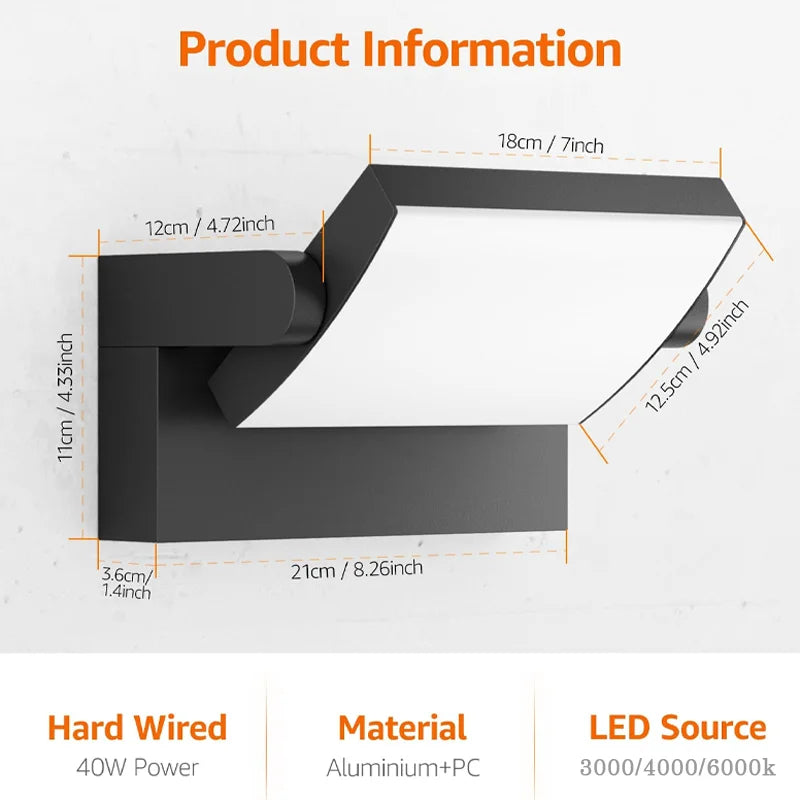 Modern Outdoor Wall Lamp Corridor Balcony Garden Living lamps