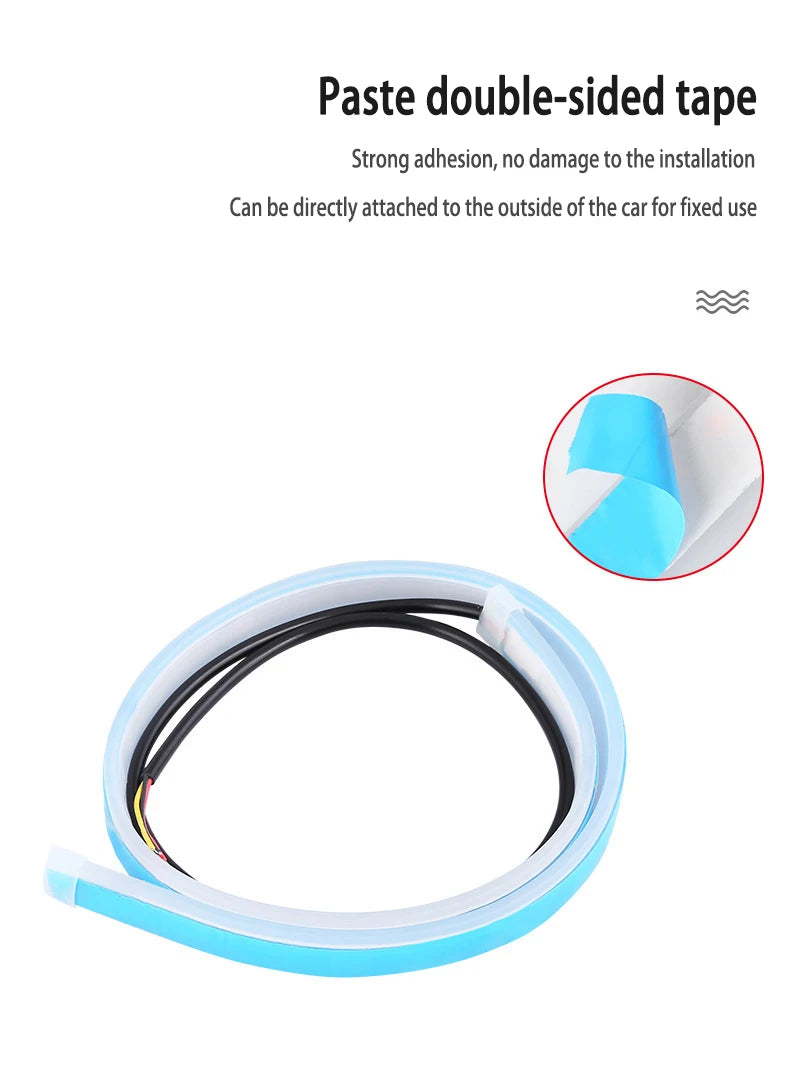 LED Car Daytime Running Lights Flexible Waterproof Strip