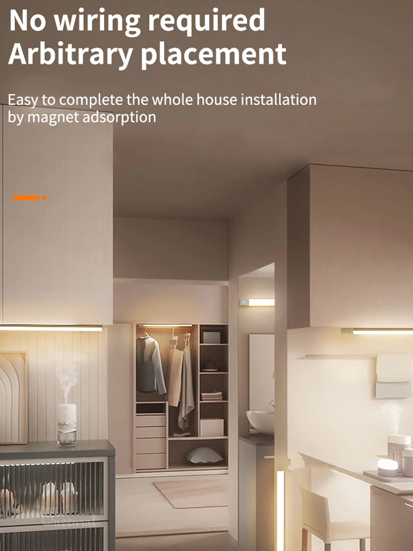 Night Lights Wireless LED Motion Sensor Lamp USB