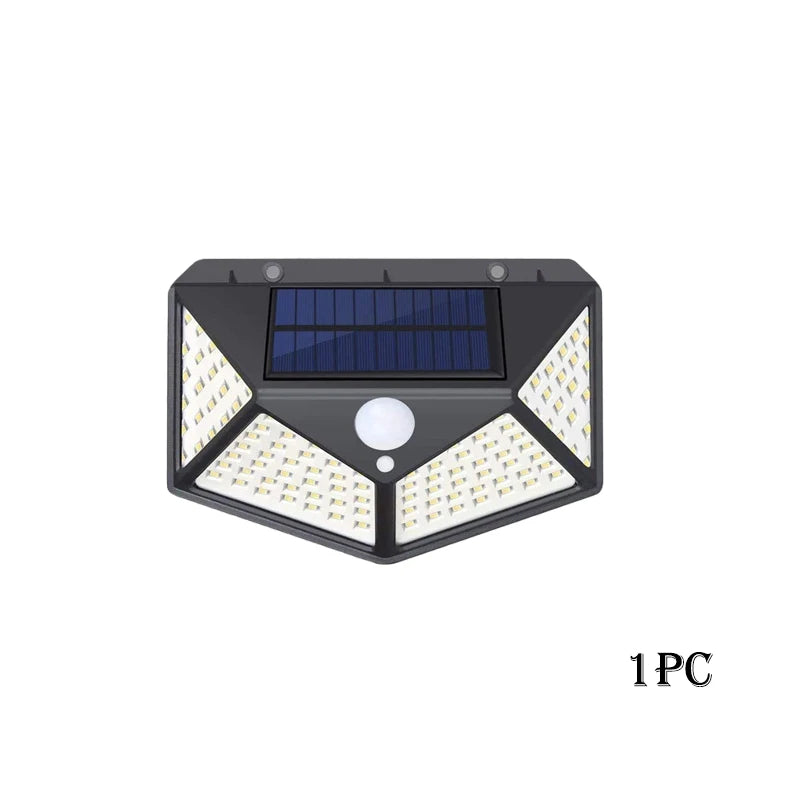 1-12 Pack Solar Lights Outdoor 100 LED Wall Lamp