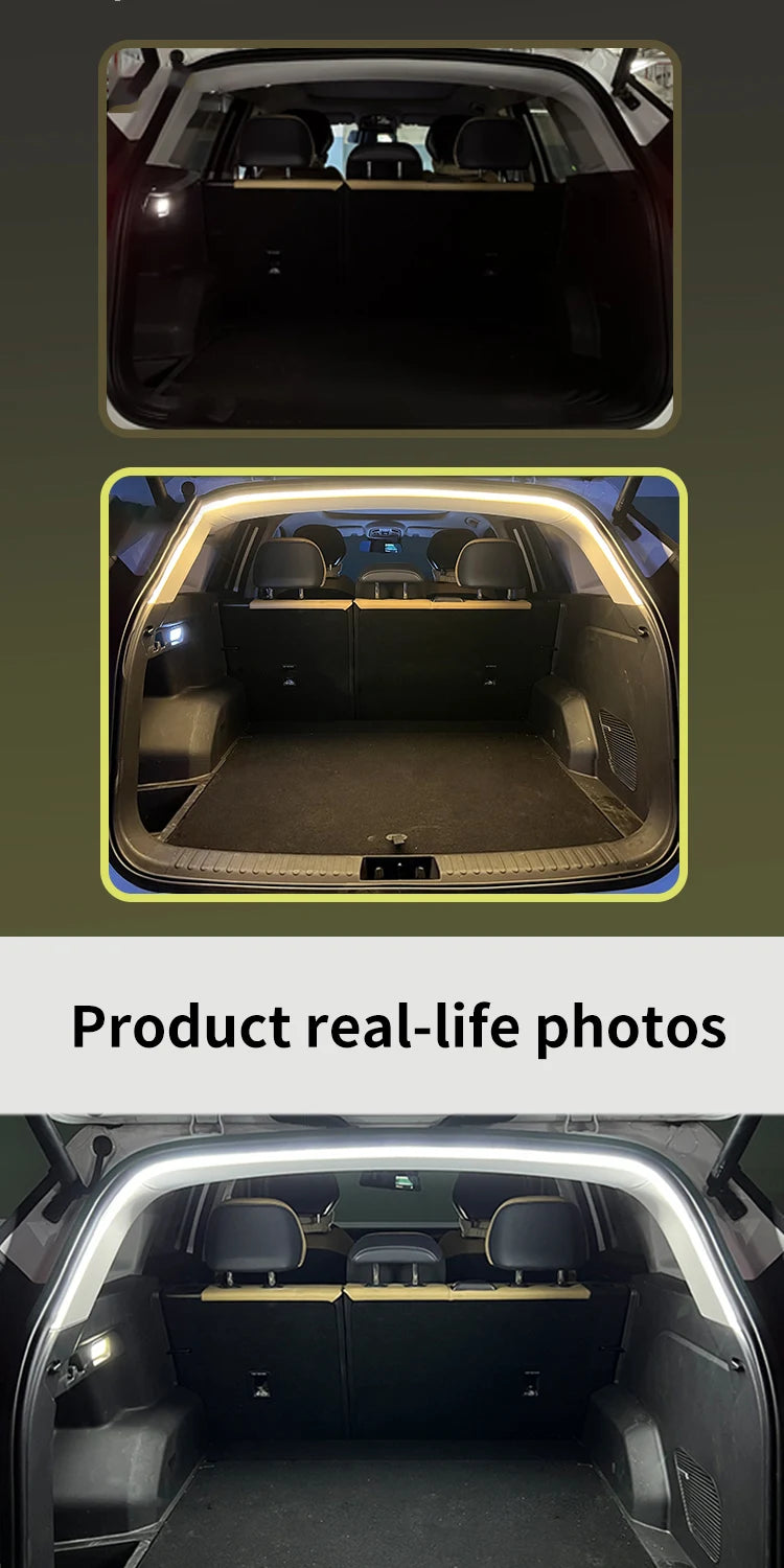 Car high brightness trunk lighting ambient light interior