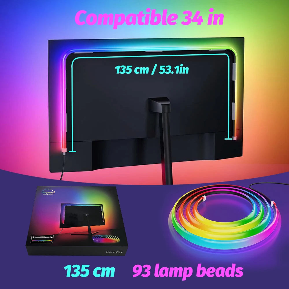 RGB Computer Monitor Screen SYNC Light Strip Backlights