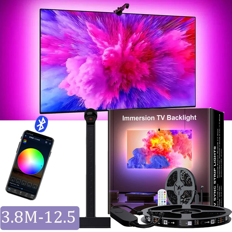 PC/TV SYNC Backlight RGBIC LED Strip Lights with Color Capture