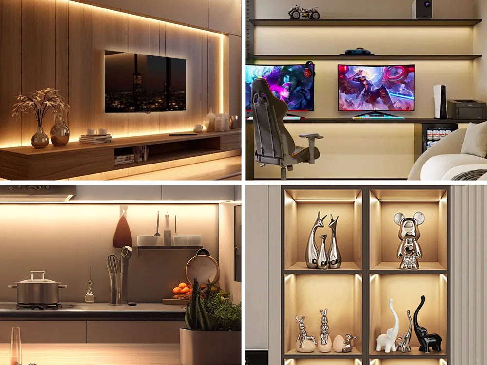 5V COB LED Strip Touch Dimmer USB Plug 320LEDs/m High Density