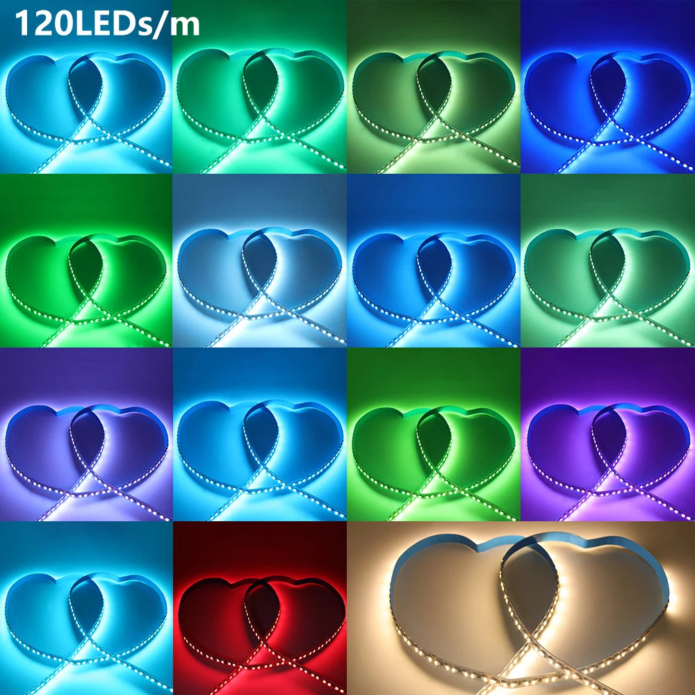 RGBWW RGBW LED Strip 12V 24V 60/108/120LEDs For Room Decoration
