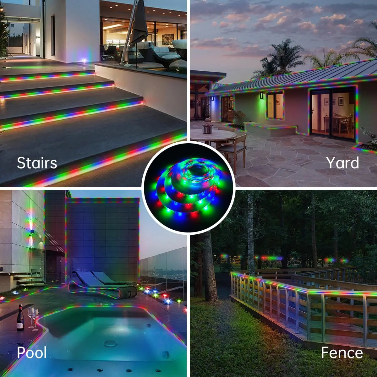 5m Solar LED Strip Light Outdoor Solar Powered 150 LED