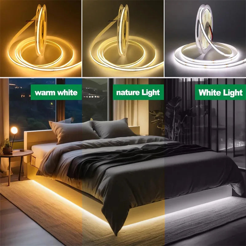 8MM COB Led Strip 5V With Motion Sensor Flexible LED Tape