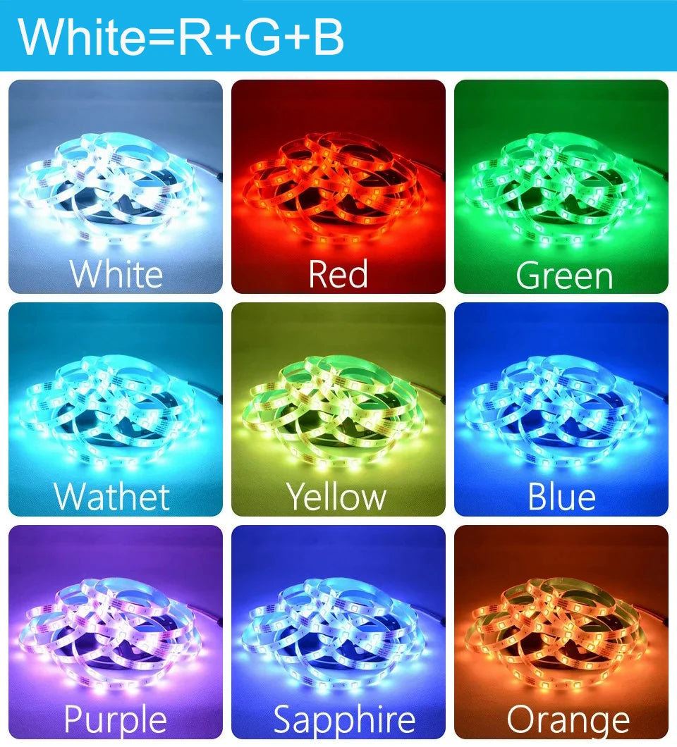 Wifi Rgb Led Strip Lights 5050 Tv Backlight Smart Led Tape Light
