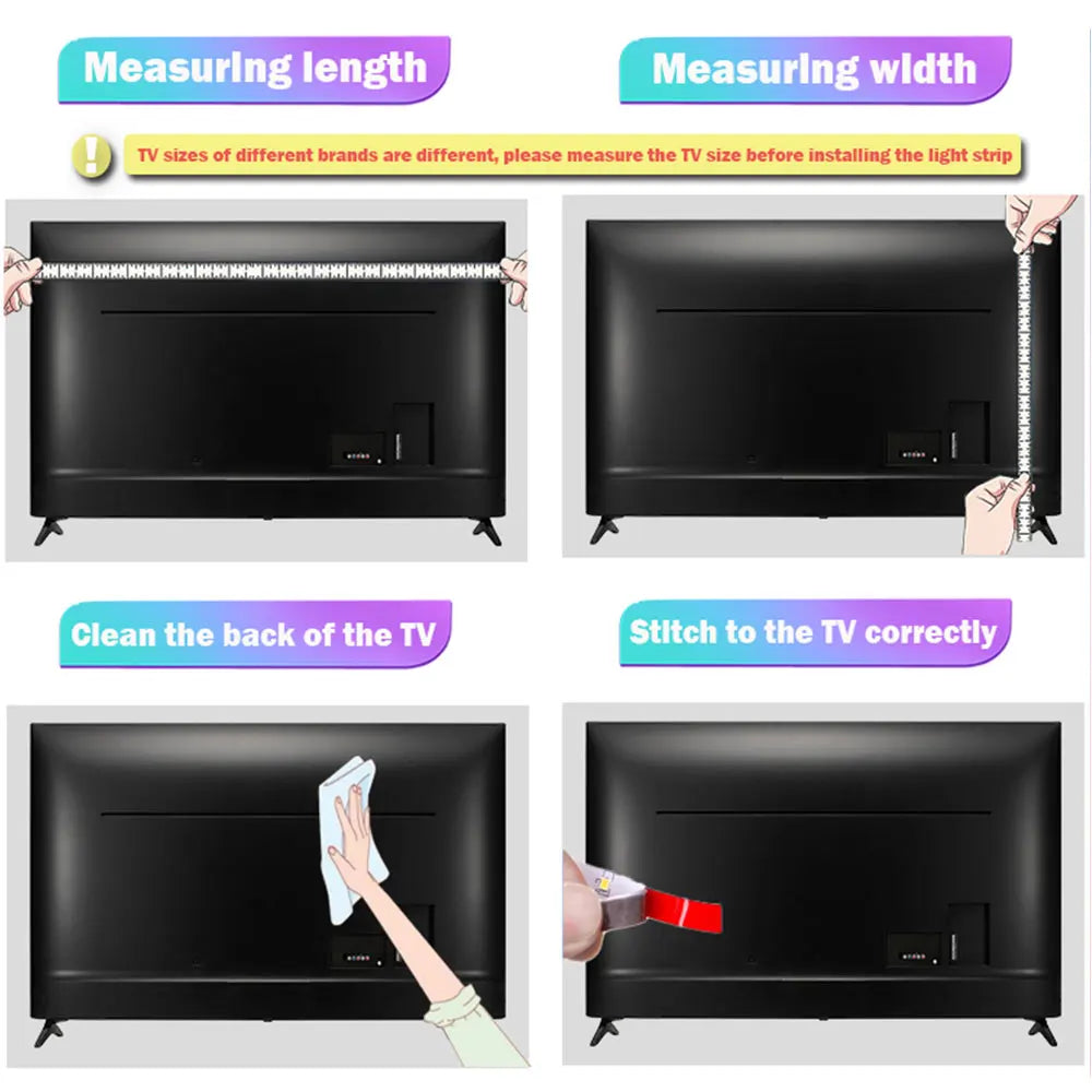 USB 5V RGB TV Led Backlight Strip 30Leds/M Led Lighting