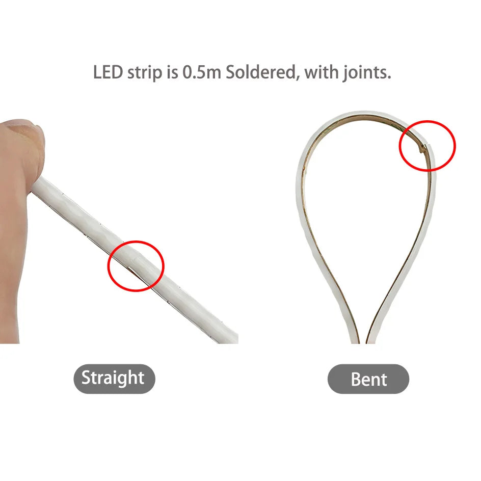Full Color COB Smart LED Strip Light DC 5V 12V Individually