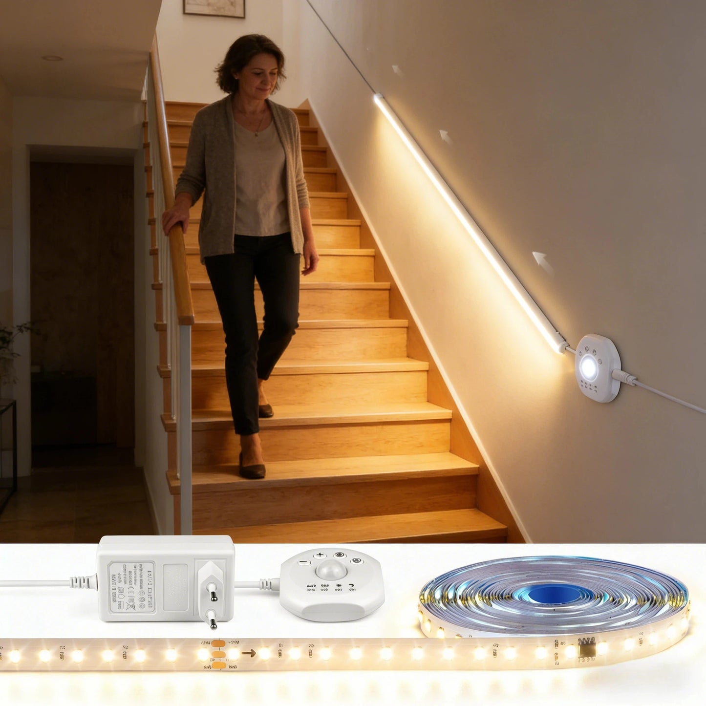 Smart Motion Sensor WS2811 LED Strip Light Auto On/Off