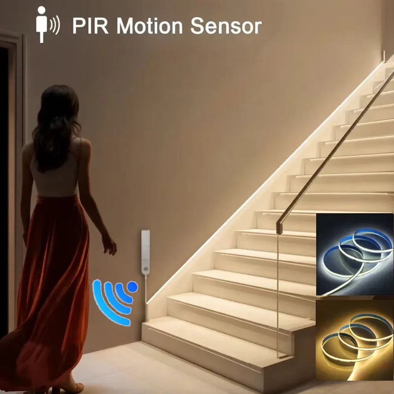 Motion Sensor Led Lights Strip for Stair Closet Under Cabinet Lighting