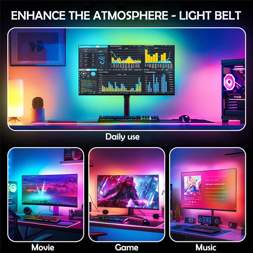 RGB Gaming Light Sync Strip Screen Backlight with Smart APP