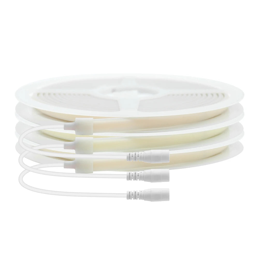12V 24V COB LED Tape Flexible DC Plug/2Pin Wire Strip Light