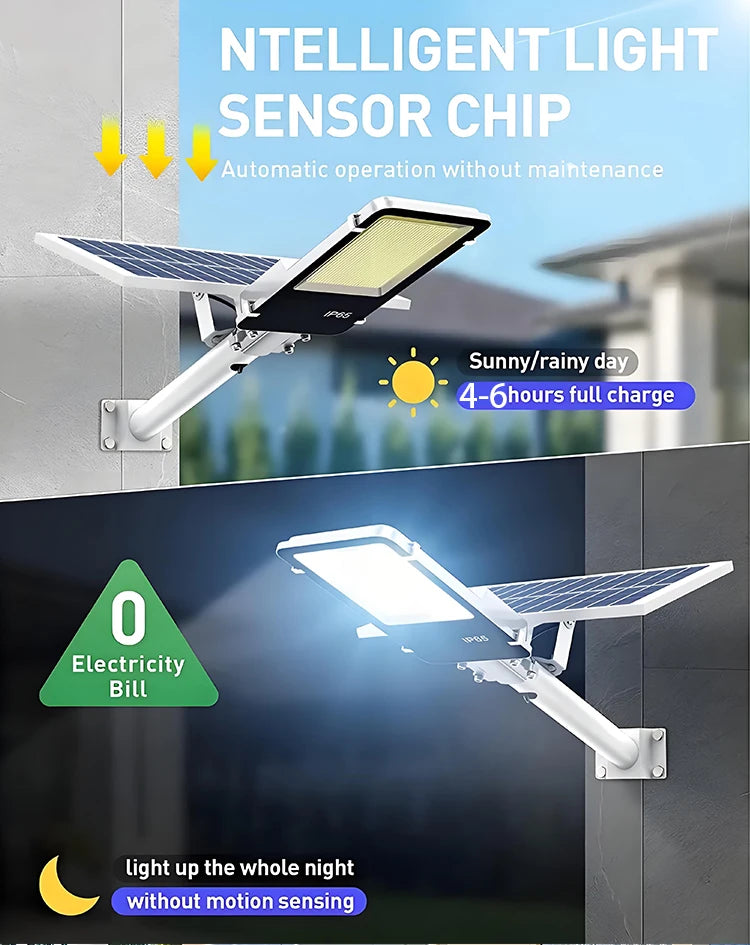 Led Outdoor Solar Street Lamps With Remote Control