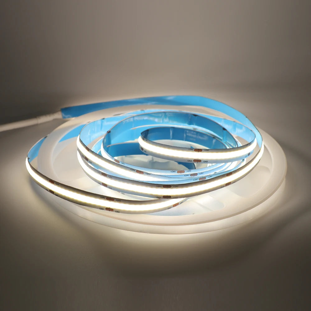 COB LED Strip 12V 24V High Density Flexible LED Light BaR
