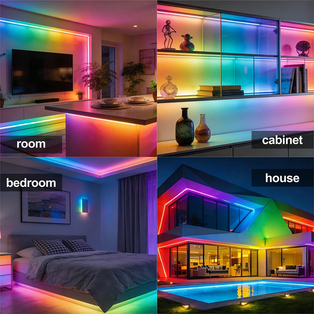 FOB COB Light Strip, SPI Addressable WS2811, Dreamy Colors