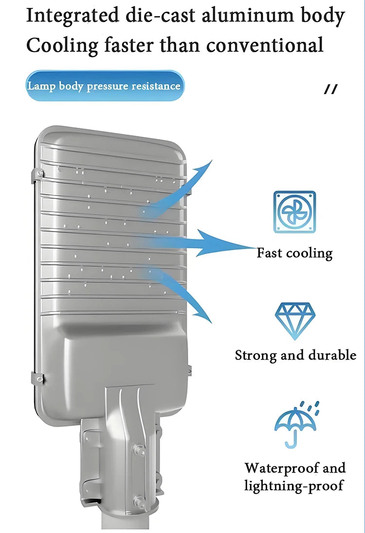 Led Outdoor Solar Street Lamps With Remote Control