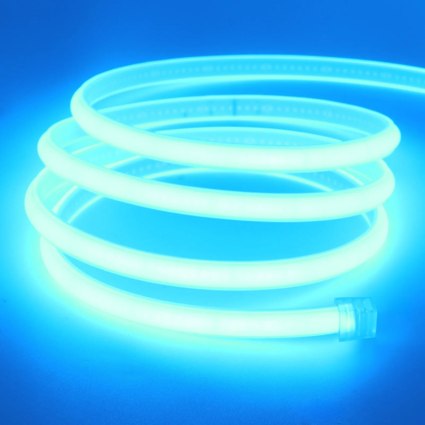 220V COB Neon Strip Light EU Plug Waterproof Outdoor