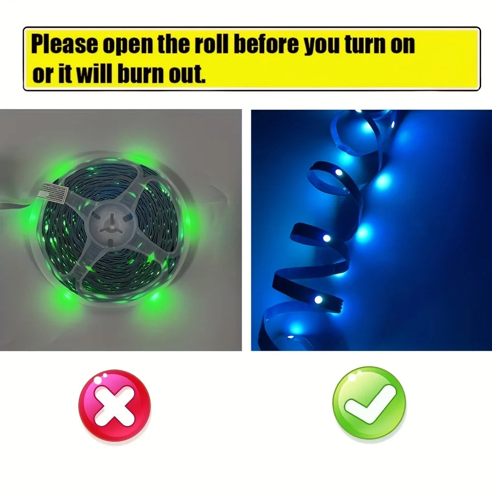 USB LED Strip Light APP Control IR Bluetooth Tape