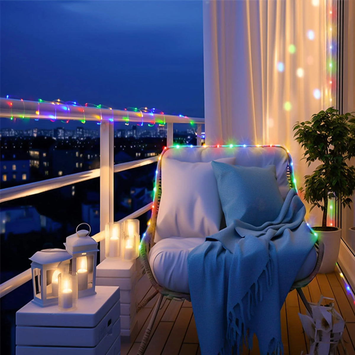 Solar Rope Lights Solar LED Light Path Deck Outdoor Garden Solar String Lights