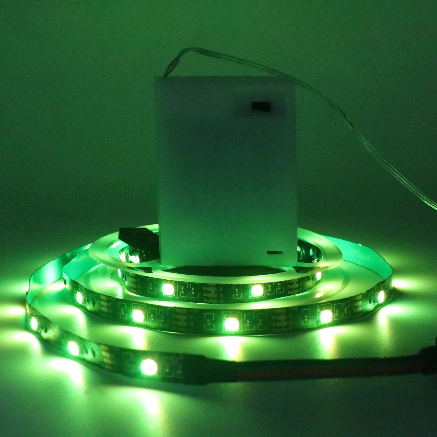 3AA Battery Power RGB Led Strip Light 5V 5050 with 3/17/24 Key